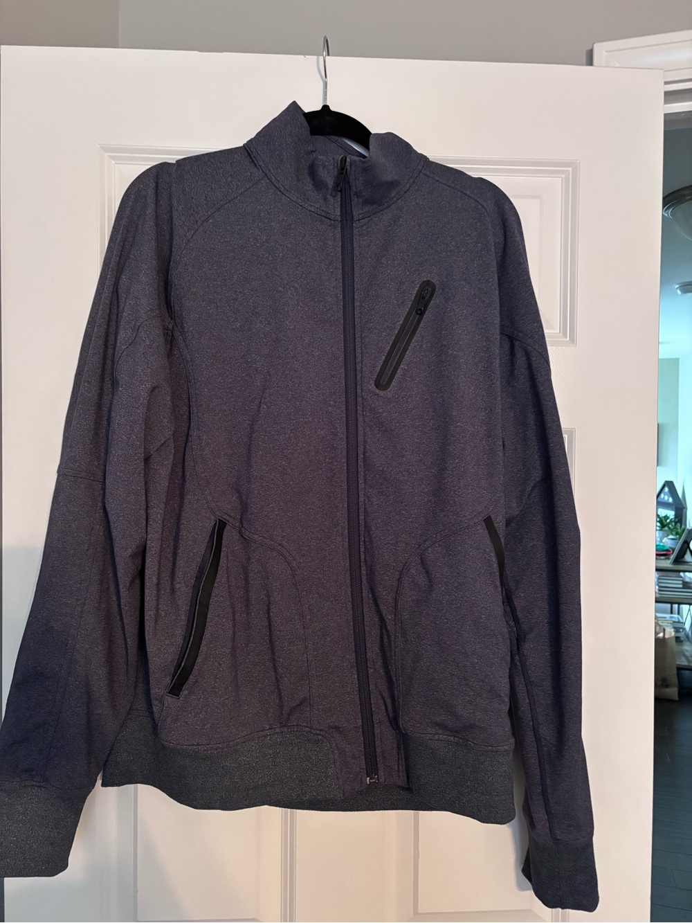 Lululemon Athletica Men's Dark Heather Navy Zip Jacket